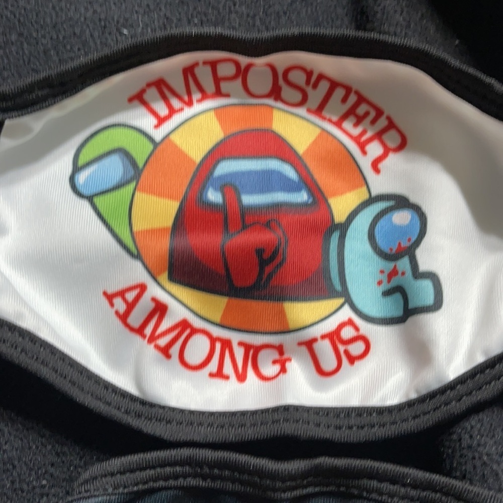 New set/2 Among us face masks - Picture 3 of 5